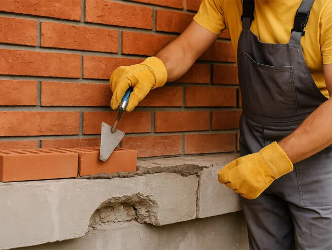 Brick and concrete structural repairs for long-term property safety