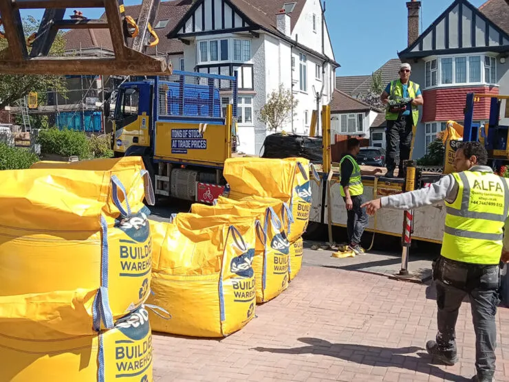 Our Recent Construction Projects London – Material Delivery for Site Preparation